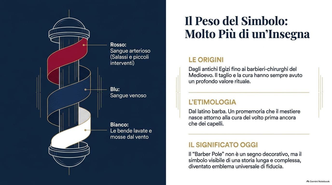 Il palo del barbiere: perché è a strisce rosse e bianche e da dove viene