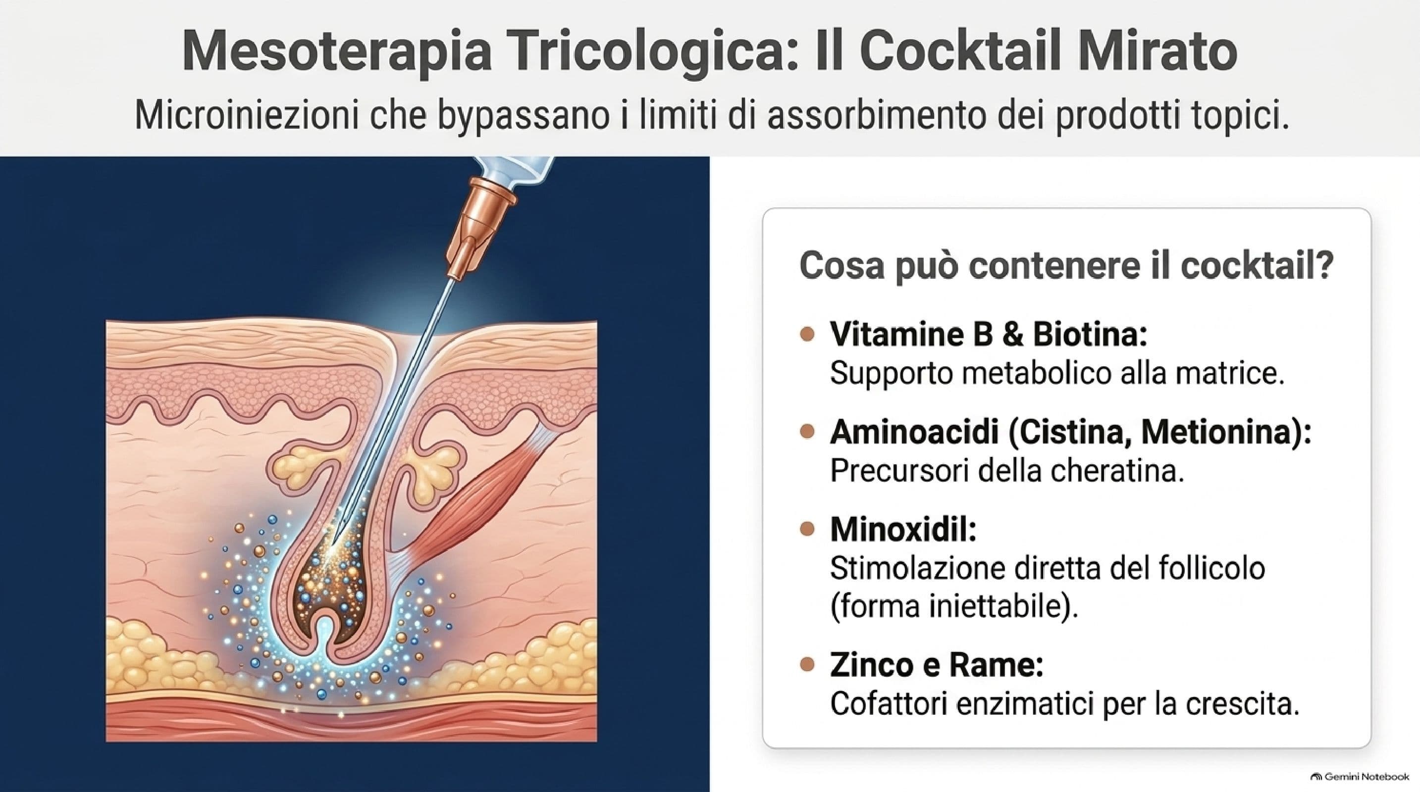 Mesoterapia per capelli: cos'è, cosa si inietta e differenze con il PRP