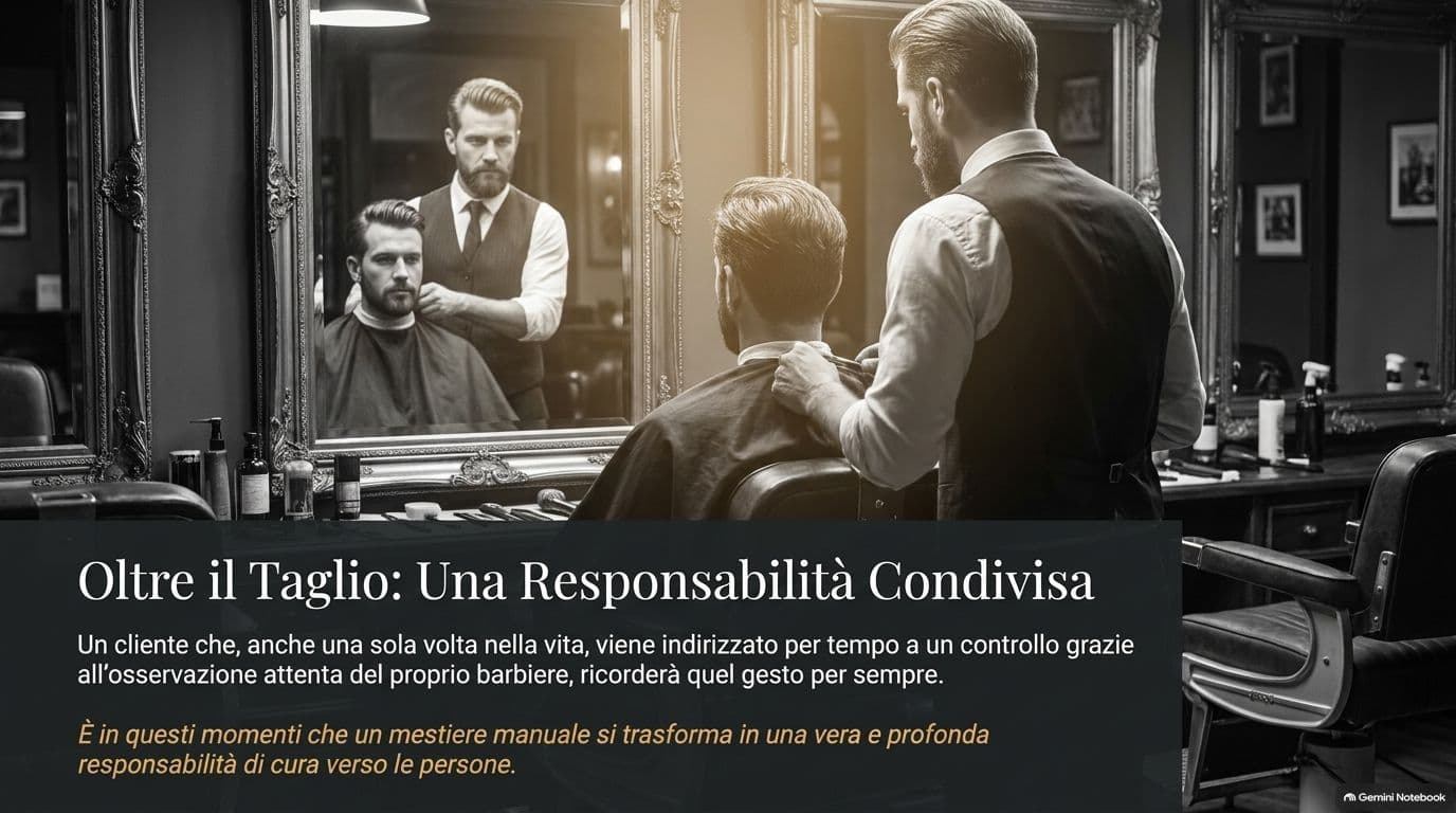 Il barbiere ha notato un neo strano: cosa fare e perché fidarsi del dermatologo
